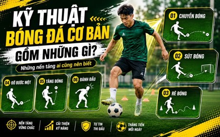 Nắm Chắc Kỹ Thuật Bóng Đá Cơ Bản Để Chơi Bóng Tự Tin Hơn